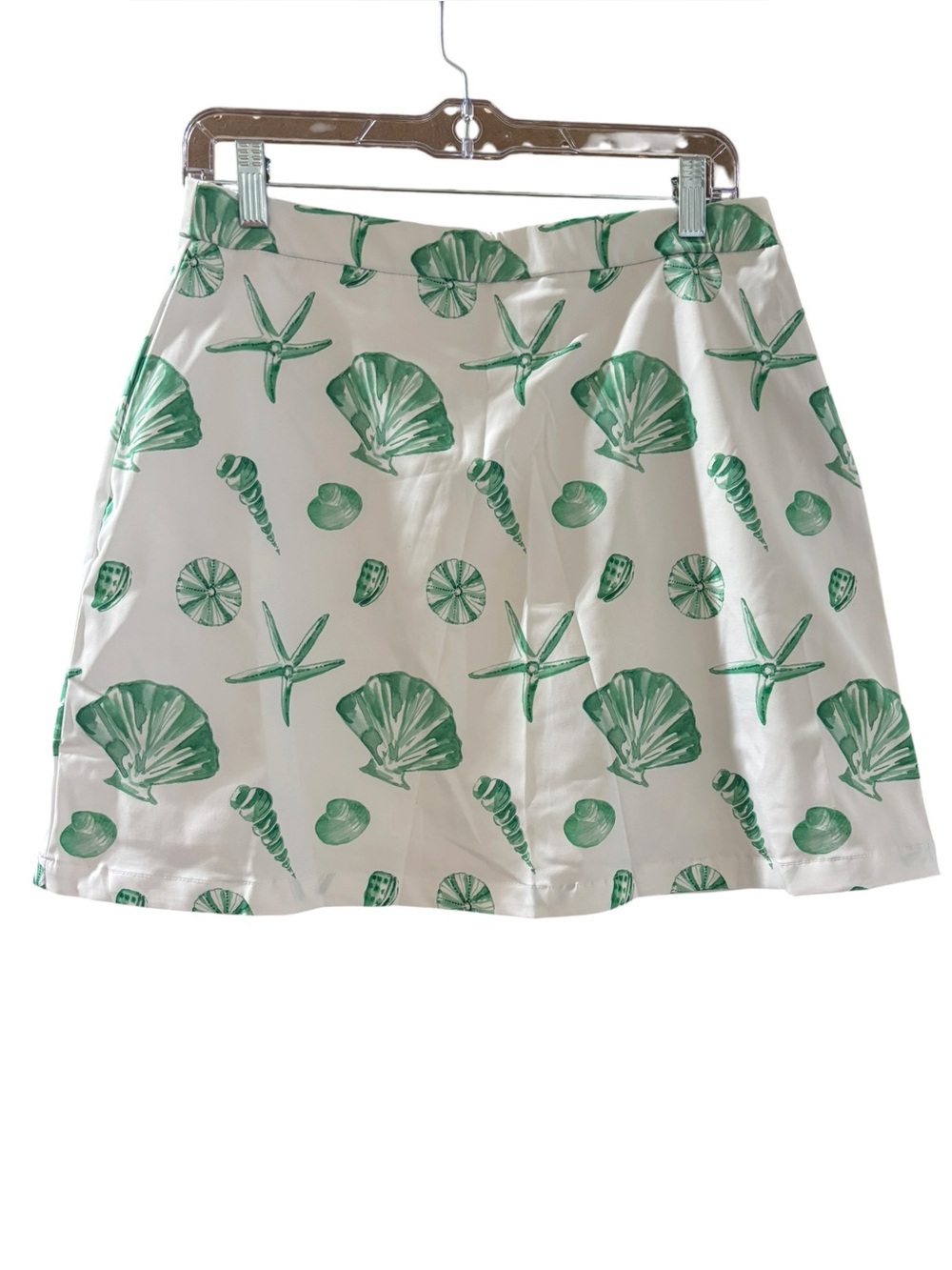 NWT Byrdie Golf Social Wear Women's White Skort w/ Shell Design Size Large
